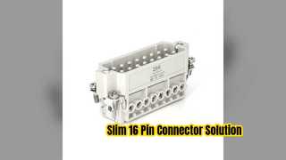 16 Pos Slim Heavy Duty Connector โซลูชันประหยัดพื้นที่