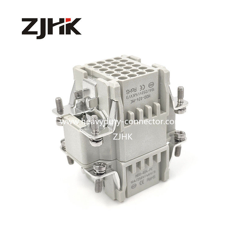 Crimp Insert Heavy Duty Multi Pin Connector หญิงและชาย แทน Han Dd 24 Pos