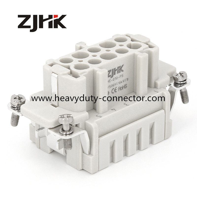 16A 10P FS เครื่องเชื่อมหนัก Cage Clamp Termination เปลี่ยน Weidmuller HDC HE ซีรีส์